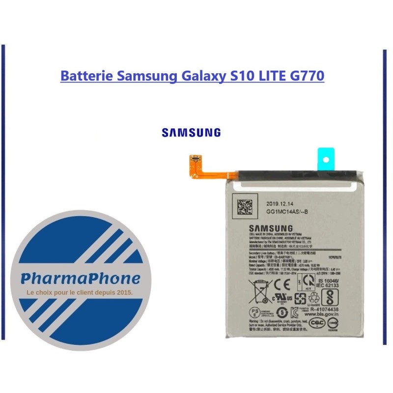 Batterie Samsung Galaxy S10 LITE EMPLACEMENT: Z2-R01-E04 Batterie Samsung Galaxy S10 LITE EMPLACEMENT: Z2-R01-E04