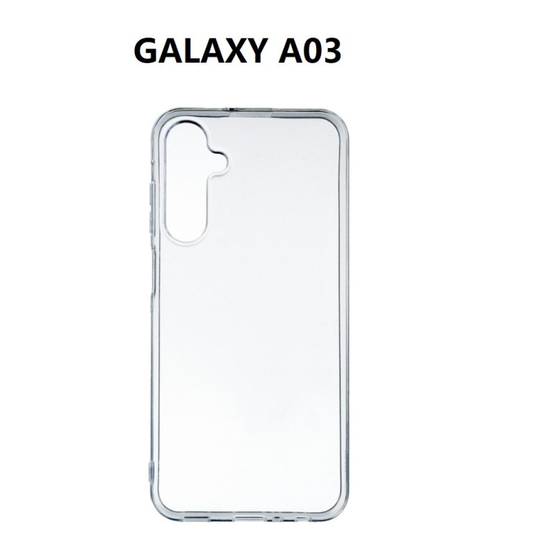 SILICONNE SIMPLE GALAXY A03 TRANSPARENT SILICONNE SIMPLE GALAXY A03 TRANSPARENT