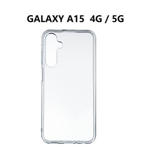 SILICONNE SIMPLE GALAXY A15 TRANSPARENT