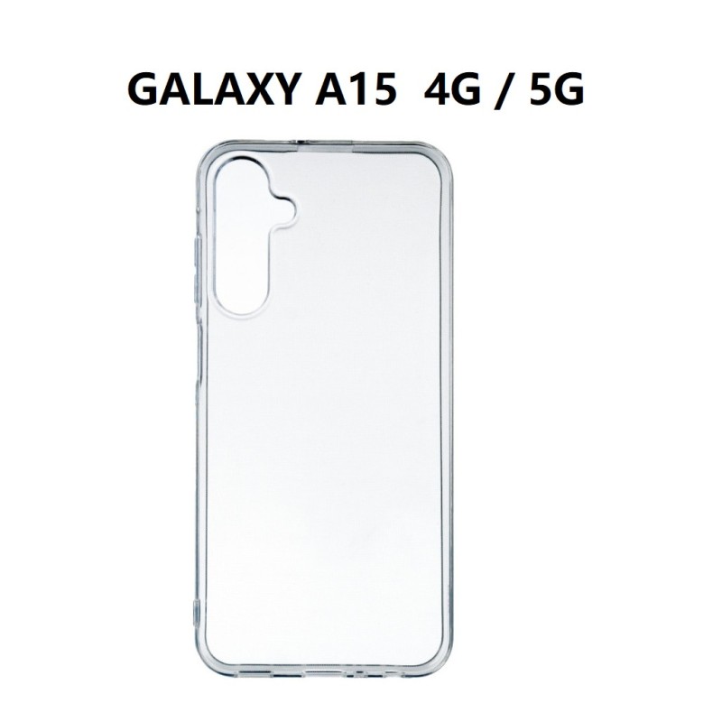SILICONNE SIMPLE GALAXY A15 TRANSPARENT SILICONNE SIMPLE GALAXY A15 TRANSPARENT
