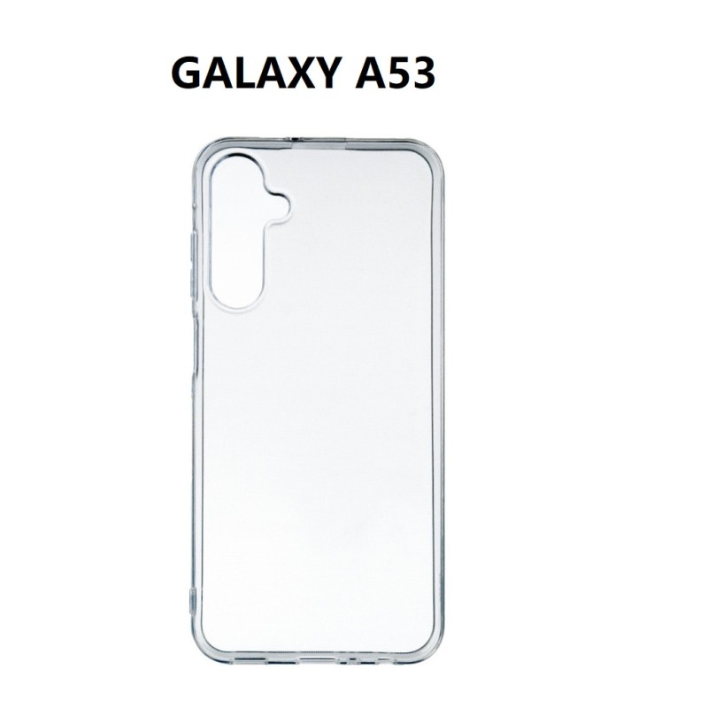 SILICONNE SIMPLE GALAXY A53 TRANSPARENT