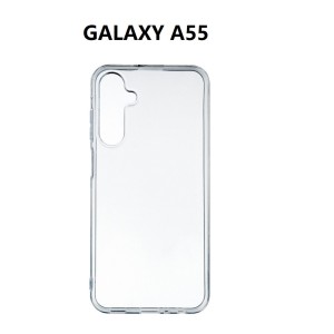 SILICONNE SIMPLE GALAXY A55 TRANSPARENT