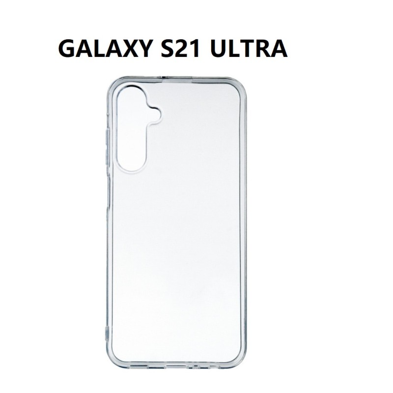 SILICONNE SIMPLE GALAXY S21 ULTRA TRANSPARENT SILICONNE SIMPLE GALAXY S21 ULTRA TRANSPARENT