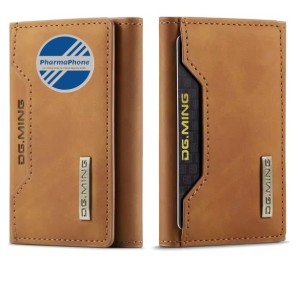 PORTE CARTE DG.MING (Simili cuir) MARRON - EMPLACEMENT: Z02-B200-E01