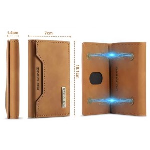 PORTE CARTE DG.MING (Simili cuir) MARRON - EMPLACEMENT: Z02-B200-E01