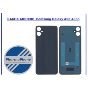 CACHE ARRIERE  Samsung Galaxy A06 A065  NOIR - emplacement :