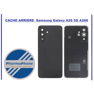 CACHE ARRIERE  Samsung Galaxy A26 A266 NOIR - emplacement :