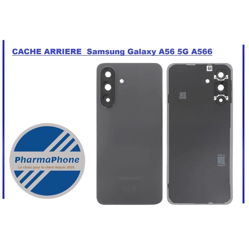CACHE ARRIERE  Samsung Galaxy A56 A566 NOIR - emplacement :