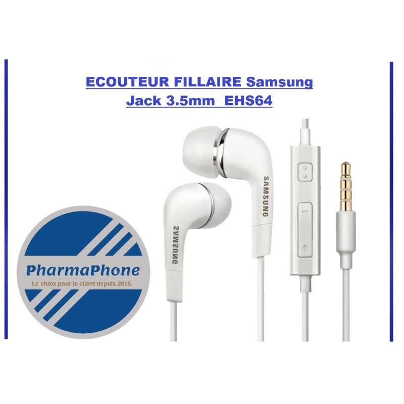 ECOUTEUR FILLAIRE Samsung  Jack 3.5mm  EHS64  EMPLACEMENT: Z2 - B200 - E04