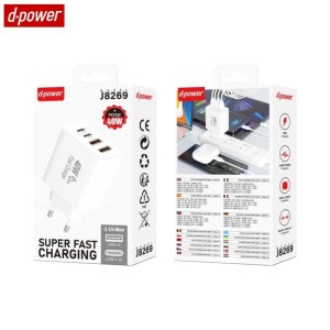 D-POWER - CHARGEUR 40WATT 3,1 A (2 x USB-A  +  2 x USB-C) - EMPLACEMENT: Z02 - B105 - E04