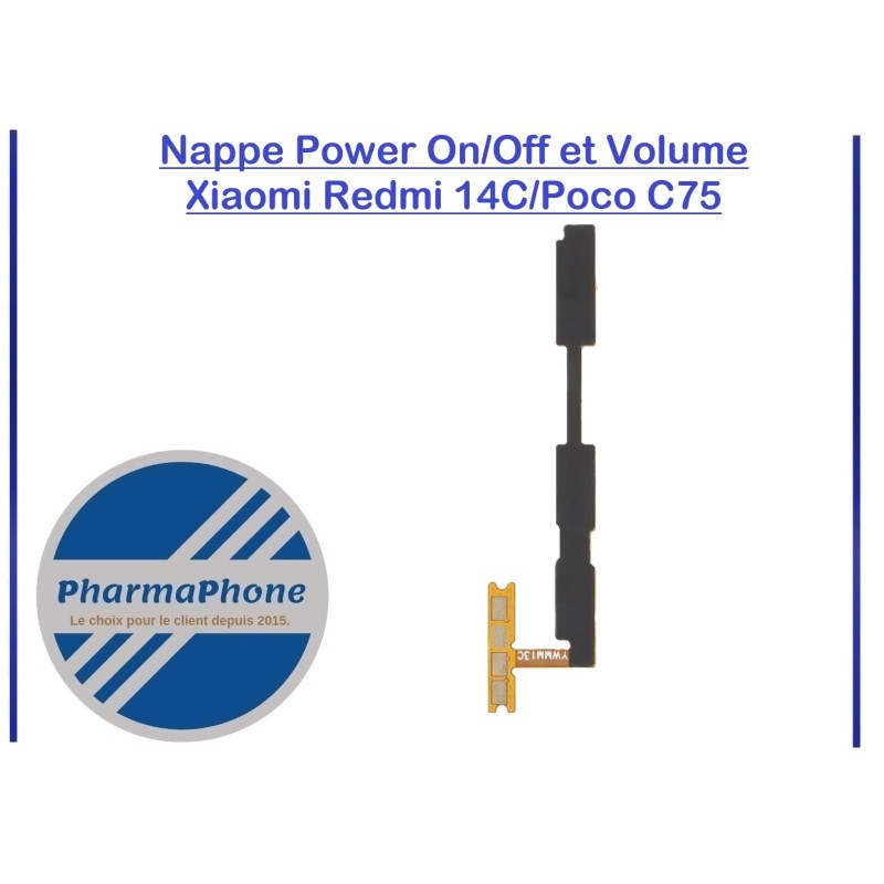 NAPPE POWER VOLUME XIAOMI REDMI 14C - EMPLACEMENT: Z02-R17-B14 NAPPE POWER VOLUME XIAOMI REDMI 14C - EMPLACEMENT: Z02-R17-B14