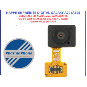 NAPPE EMPREINTE DIGITAL GALAXY A72 (A725) - EMPLACEMENT:Z02-R16-B636