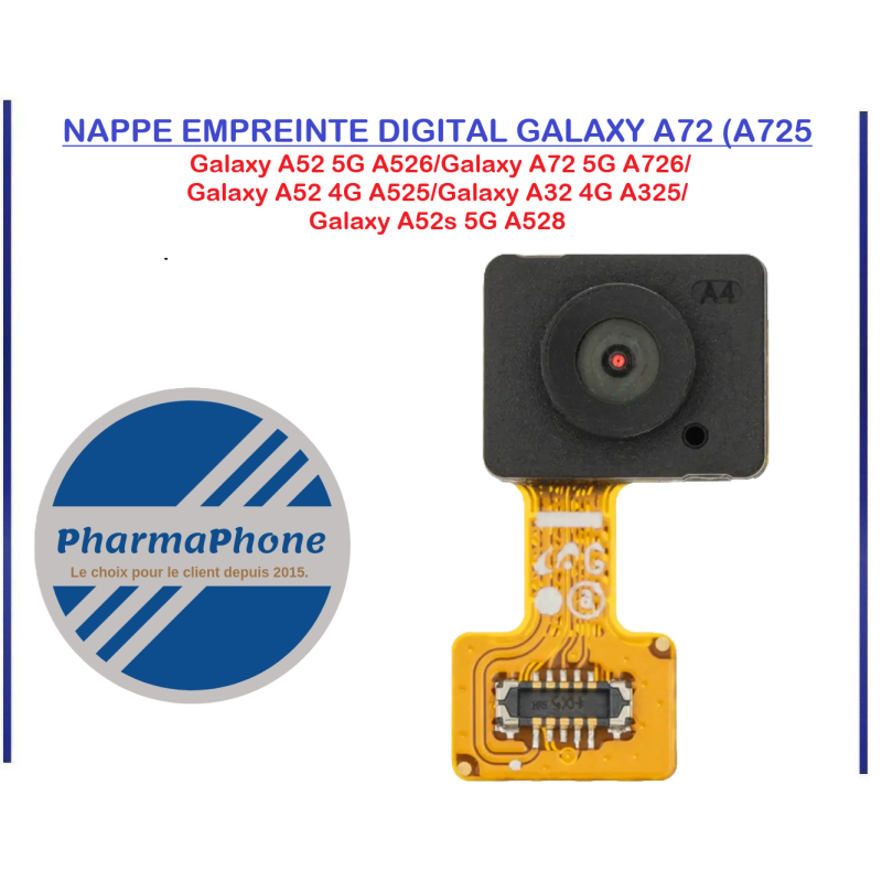 NAPPE EMPREINTE DIGITAL GALAXY A72 (A725) - EMPLACEMENT:Z02-R16-B636 NAPPE EMPREINTE DIGITAL GALAXY A72 (A725) - EMPLACEMENT:Z02-R16-B636