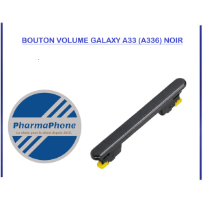 BOUTON VOLUME GALAXY A33 (A336) NOIR - EMPLACEMENT:Z02-R16-B625