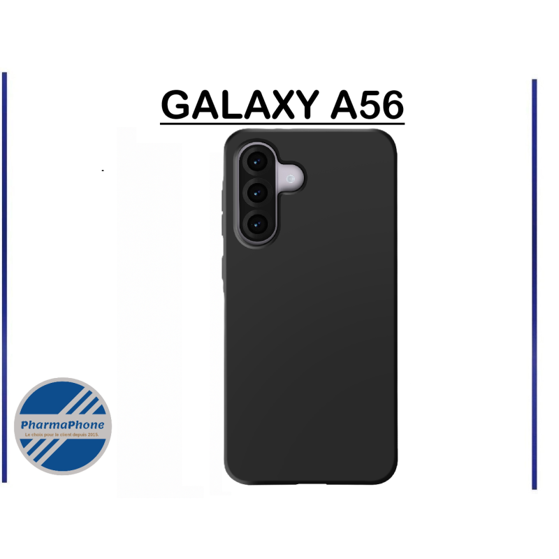 COQUE SILICONE NOIR GALAXY A56 POUR PROTEGER VOTRE SAMSUNG COQUE SILICONE NOIR GALAXY A56 POUR PROTEGER VOTRE SAMSUNG