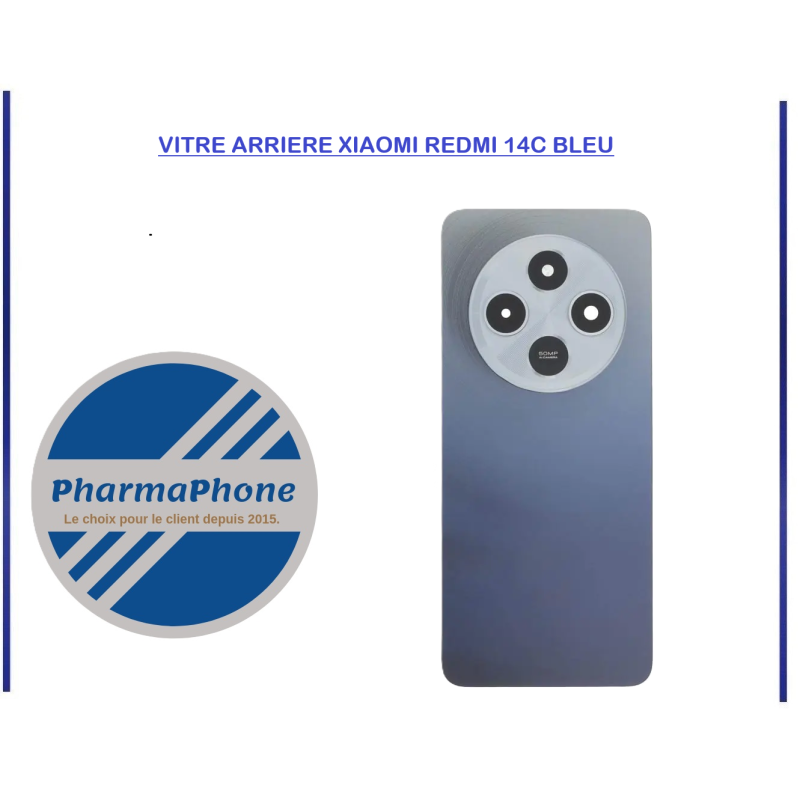 VITRE ARRIERE XIAOMI REDMI 14C BLEU - EMPLACEMENT: Z02-R15-B12 VITRE ARRIERE XIAOMI REDMI 14C BLEU - EMPLACEMENT: Z02-R15-B12