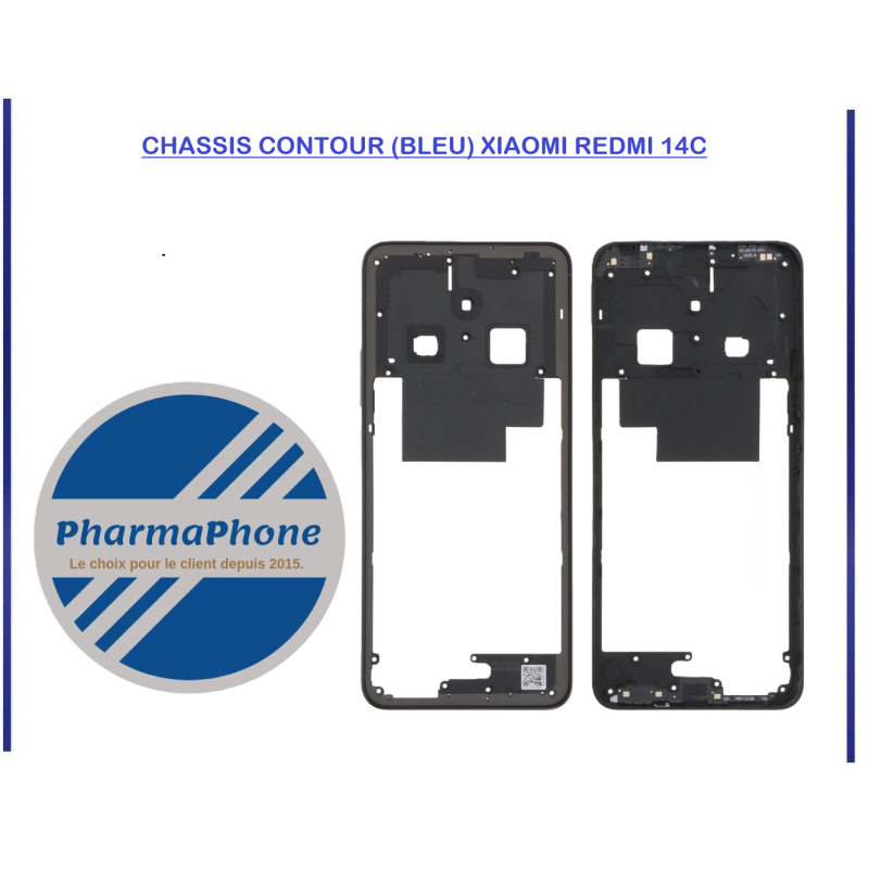 CHASSIS CONTOUR (BLEU) XIAOMI REDMI 14C - EMPLACEMENT:Z02-R15-B12