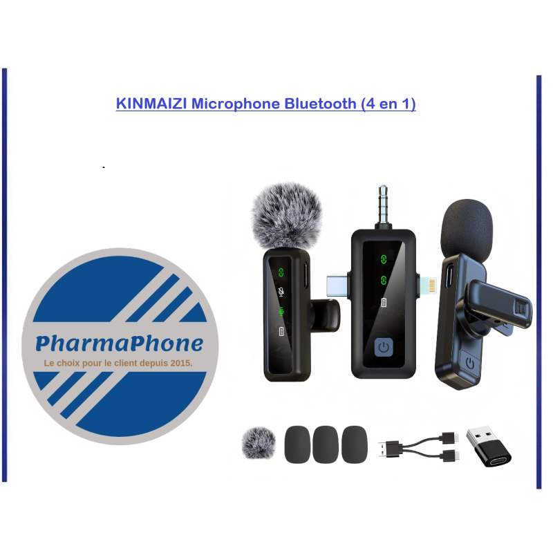 Acheter ou commander RKINMAIZI Microphone Bluetooth (4 en 1)  martinique guadeloupe guyane