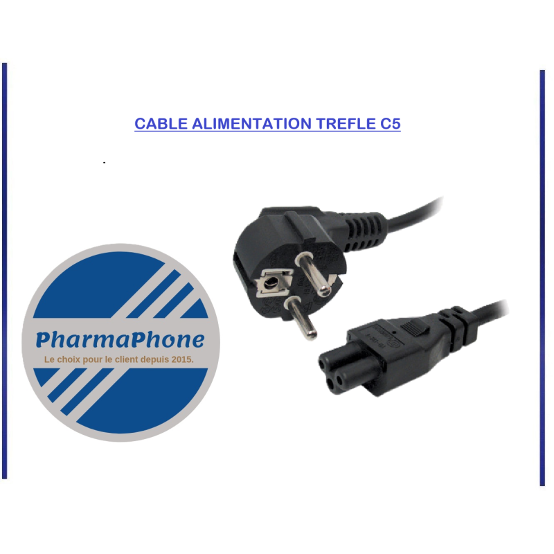 CABLE ALIMENTATION TREFLE C5 - pas cher - Martinique Guadeloupe Guyane CABLE ALIMENTATION TREFLE C5 - pas cher - Martinique Guadeloupe Guyane