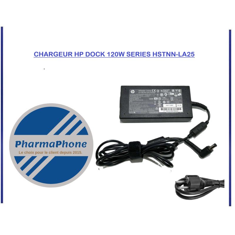 CHARGEUR HP DOCK 120W SERIES HSTNN-LA25 MARTINIQUE GOUADELOUPE GUYANE CHARGEUR HP DOCK 120W SERIES HSTNN-LA25 MARTINIQUE GOUADELOUPE GUYANE