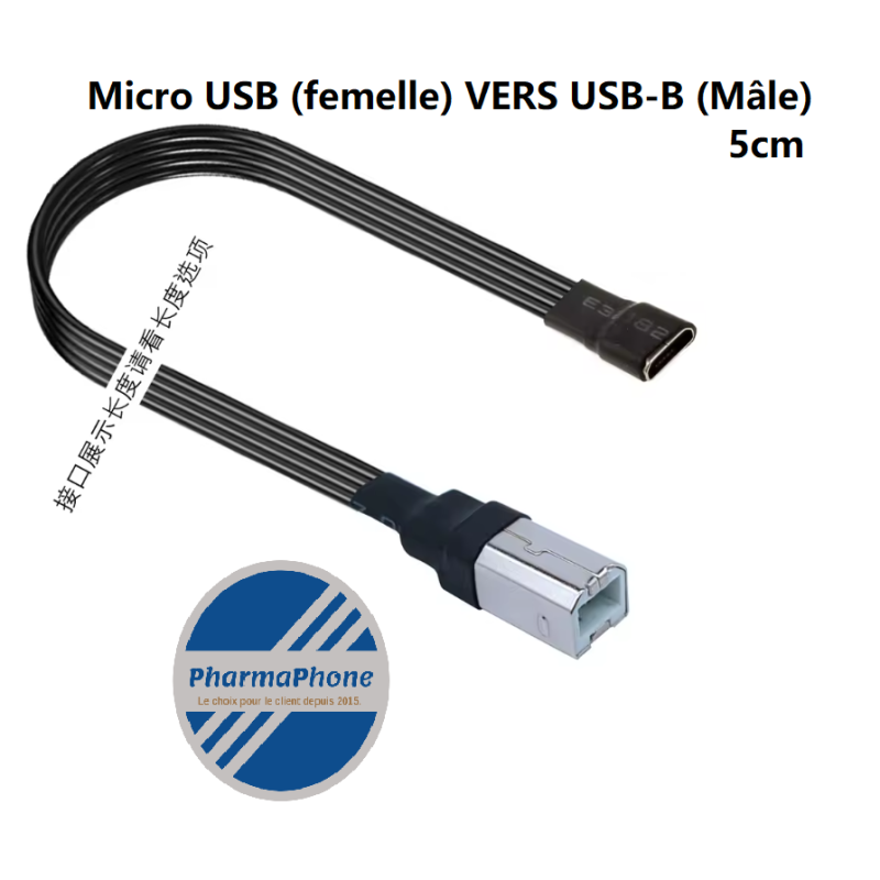 ADAPTATEUR USB B mâle vers USB Type C femelle - DISPONIBLE MARTINQUE ADAPTATEUR USB B mâle vers USB Type C femelle - DISPONIBLE MARTINQUE
