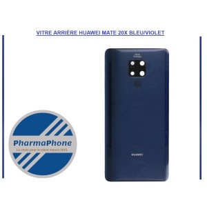 VITRE ARRIÈRE HUAWEI MATE 20X BLEU/VIOLET PAS CHER MARTINIQUE GUADELOUPE GUYANE