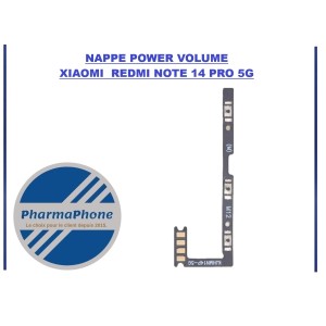 NAPPE POWER VOLUME XIAOMI REDMI NOTE 14 PRO 5G MARTINIQUE GUADELOUPE GUYANE