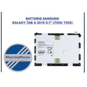 BATTERIE SAMSUNG GALAXY TAB A 2016 9.7" (T550/ T555)  martinique guadeloupe guyane