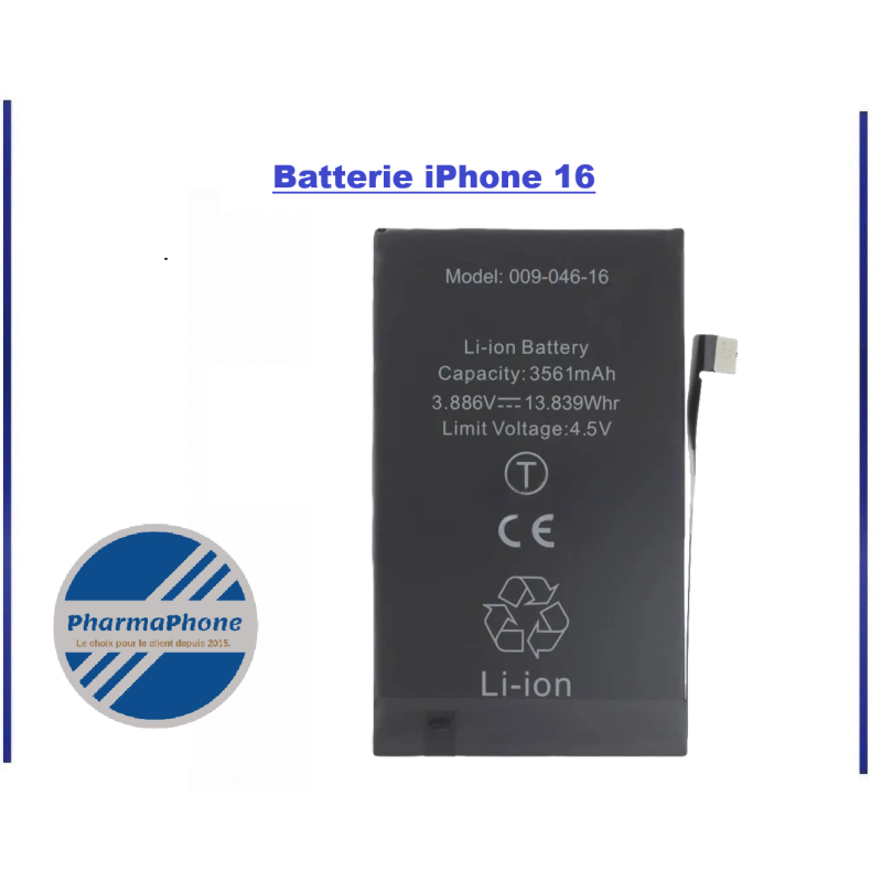 réparation batterie iphone 16 martinique chez pharmaphone