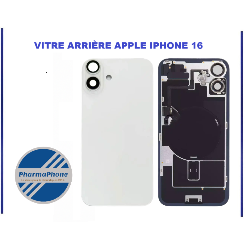 ACHETER VITRE ARRIÈRE APPLE IPHONE 16 PAS CHER MARTINIQUE GUADELOUPE GUYANE