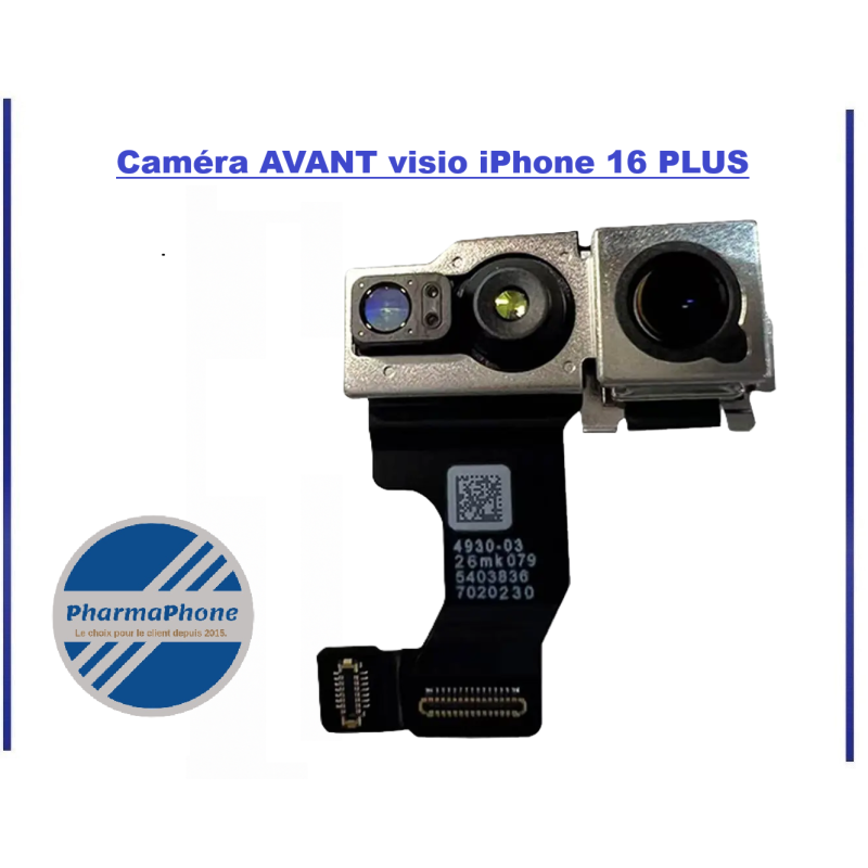 Caméra avant visio iPhone 16 PLUS
