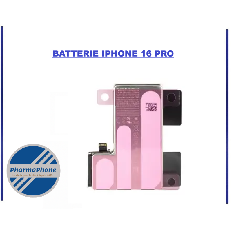 réparation batterie iphone 16 PRO  martinique chez pharmaphone