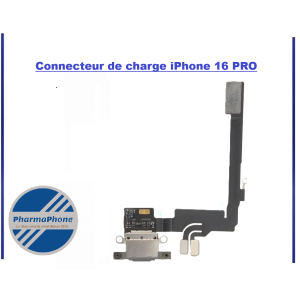 Connecteur de charge Noir iPhone 16 PRO