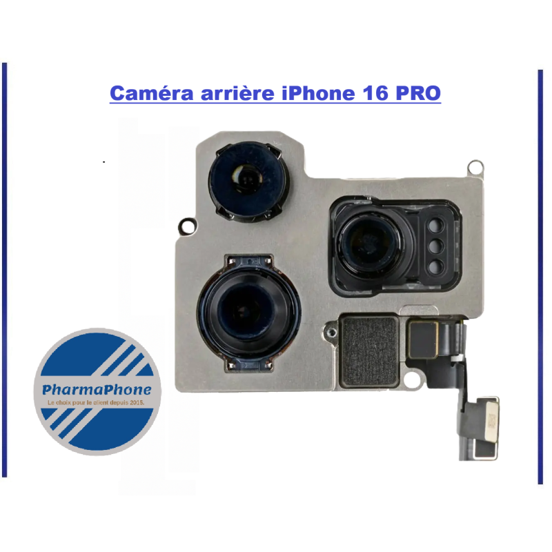 Camera arriere iPhone 16 PRO pharmaphone martinique