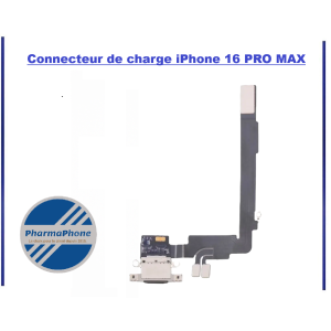 Connecteur de charge Noir iPhone 16 PRO MAX