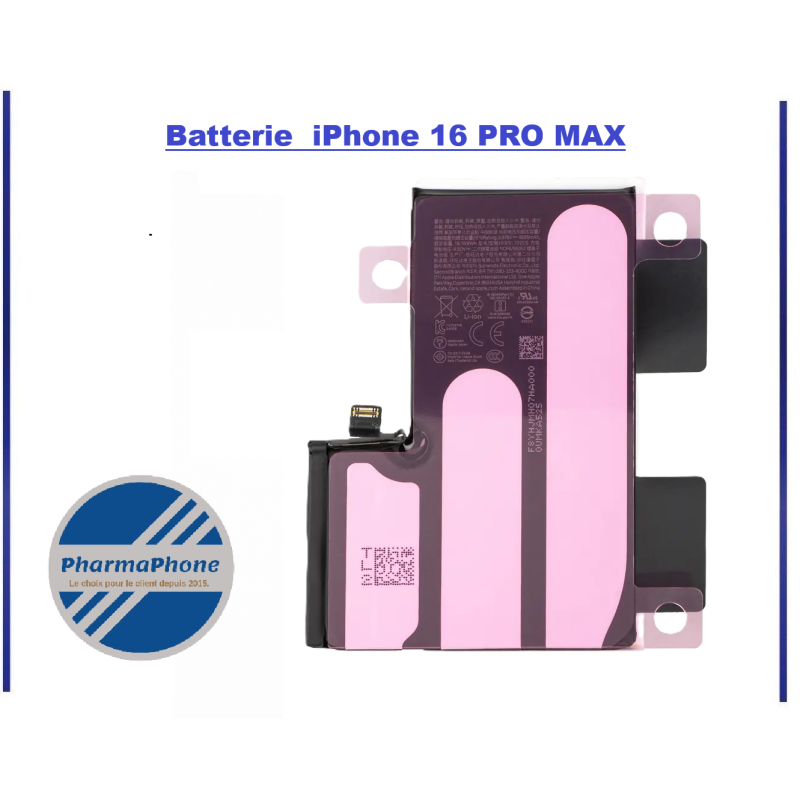 réparation batterie iphone 16 PRO  MAX martinique chez pharmaphone