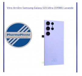 Vitre Arrière Samsung Galaxy S23 Ultra (S918B) Lavande