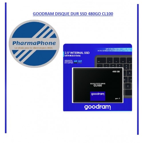 GOODRAM DISQUE DUR SSD 480GO CL100