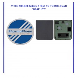 Vitre arrière Samsung Galaxy Z Flip5 5G (F731B) (Haut) Noir "GRAPHITE" Origine