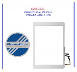 Vitre Tactile  IPAD 2017 5 Gé (A1822-A1823) / IPAD AIR1  (A1474-A1475) BLANC