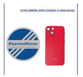 VITRE ARRIÈRE APPLE IPHONE 13 MINI ROUGE  - EMPLACEMENT: Z2-R15-E33