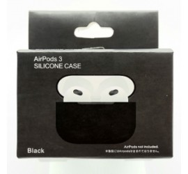 AIRPOD 3 NOIR SILICONNE PROTECTION  - EMPLACEMENT: