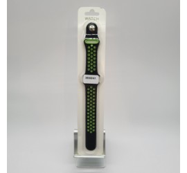 Apple I-WATCH Bracelet 42-44-45-49mm- Noir-Vert(bicolore) -EMPLACEMENT: