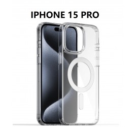 IPHONE 15 PRO SILICONNE MAGSAFE TRANSPARENT - EMPLACEMENT: