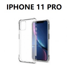 IPHONE 11 PRO SILICONNE 4 COIN RENFORCE TRANSPARENT 
