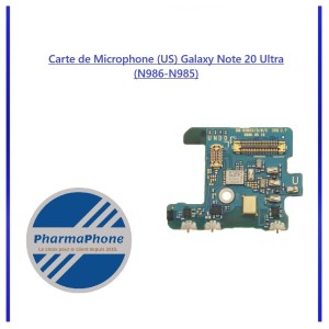 Carte de Microphone (US) Samsung Galaxy Note 20 Ultra (N986-N985) EMPLACEMENT: