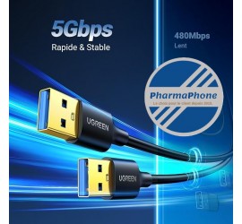 CABLE UGREEN USB-A  to USB A - EMPLACEMENT :