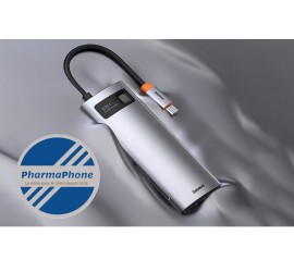 BASEUS Hub 8 en 1  Metal Gleam Series EMPLACEMENT:
